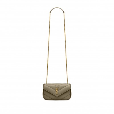 YSL LOULOU MINI IN LAMBSKIN 821749AAEAX3775 (20*12*5cm)